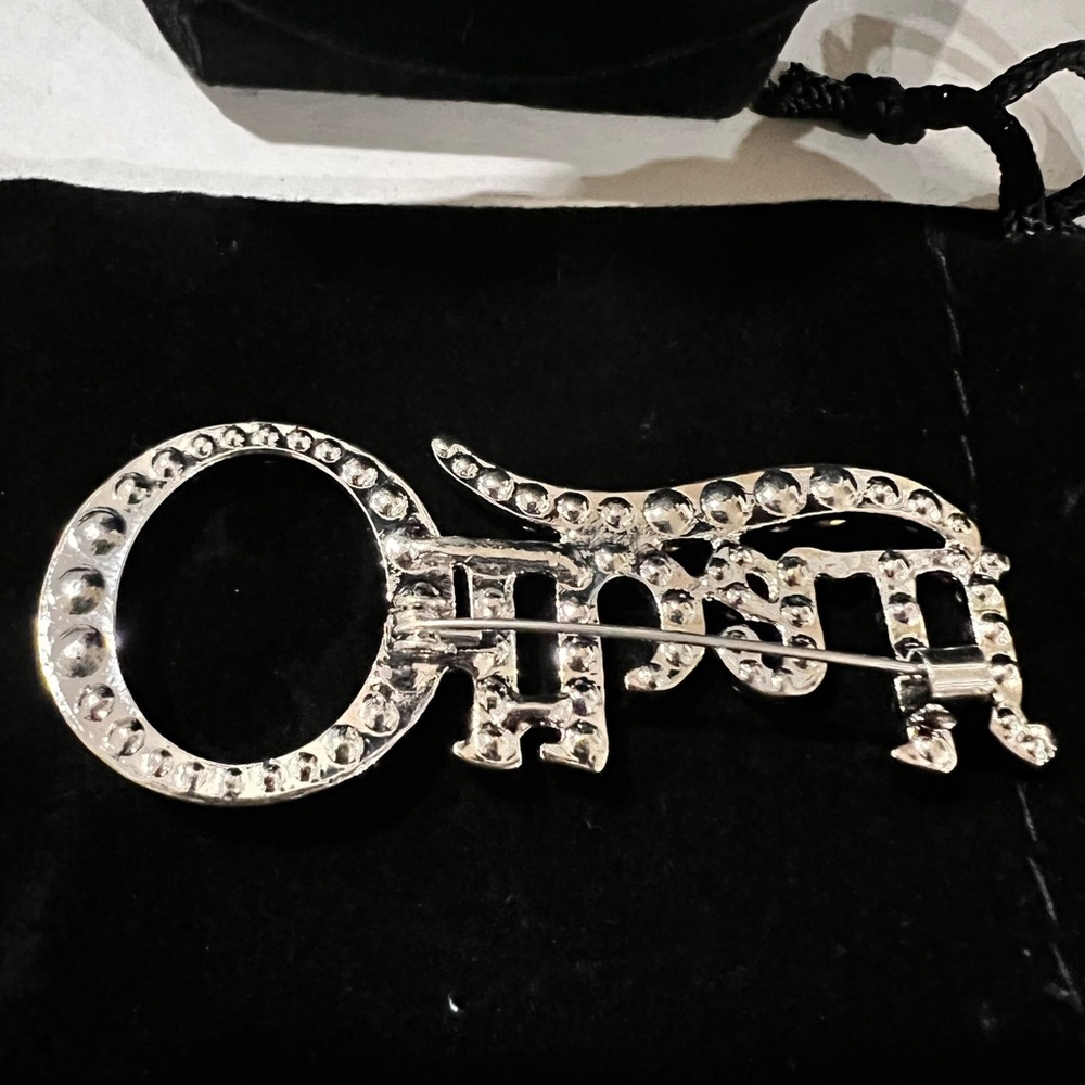 Elegant Silver Brooch